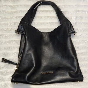 Michael Kors Black Leather Shoulder Bag